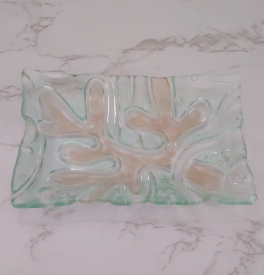 Fused Glass Ocean Themed Soap Dish