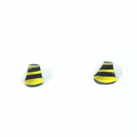 Fused Glass Bee Post Earrings Wholesale