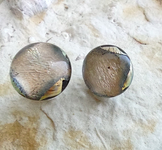 Shimmery Dichroic Post Earrings