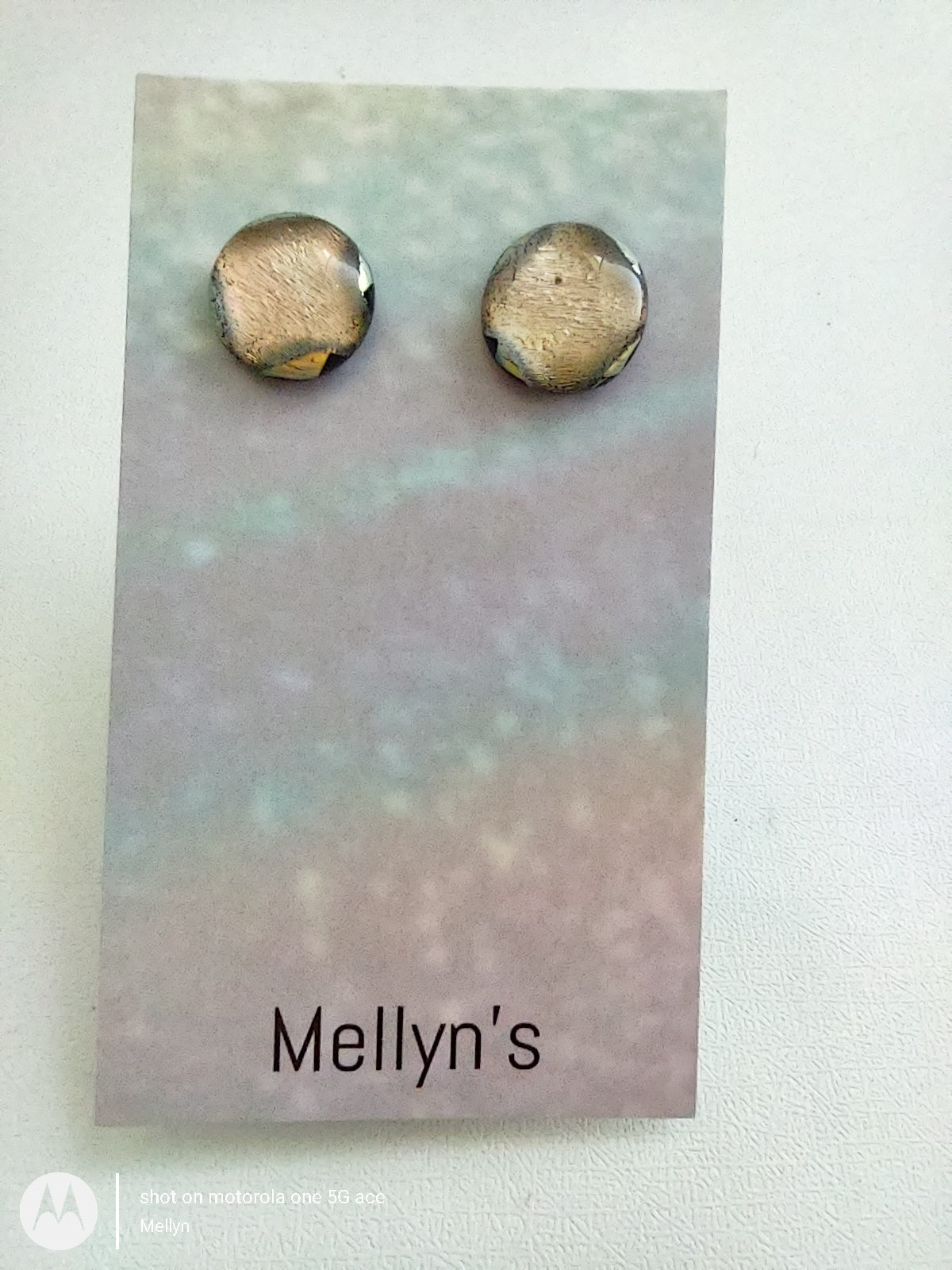 Shimmery Dichroic Post Earrings