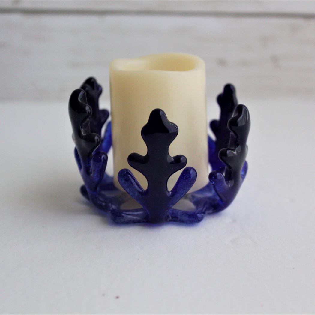 Snowflake Glass Votive Candle Holder, Winter Votive, Christmas Center Piece, Teacher Gift, With Battery Operated LED Votive Candles