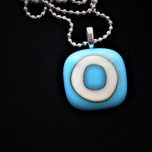 Fused Glass Reactive Pendant