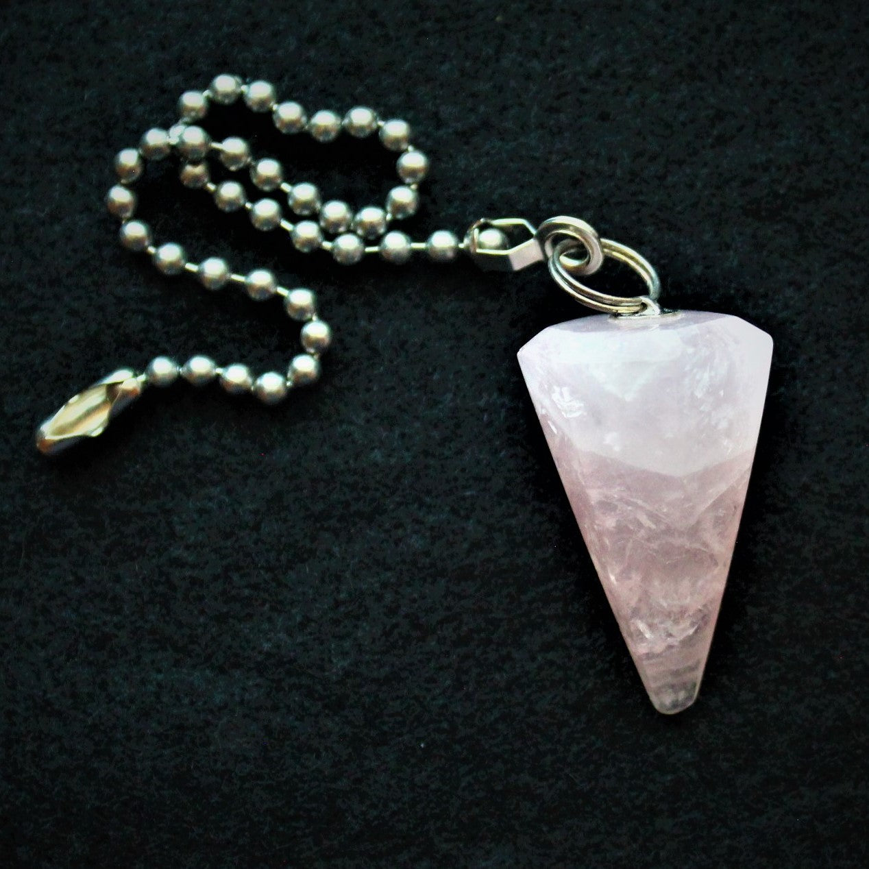Rose Quartz Pendulum Fan Pull