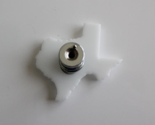 Decorative Texas Glass Knob, Drawer Pulls, Dresser Pulls, White Texas Knobs, Glass Knobs, Lonestar, Cabinet Drawer Pulls, Closet Door Pull
