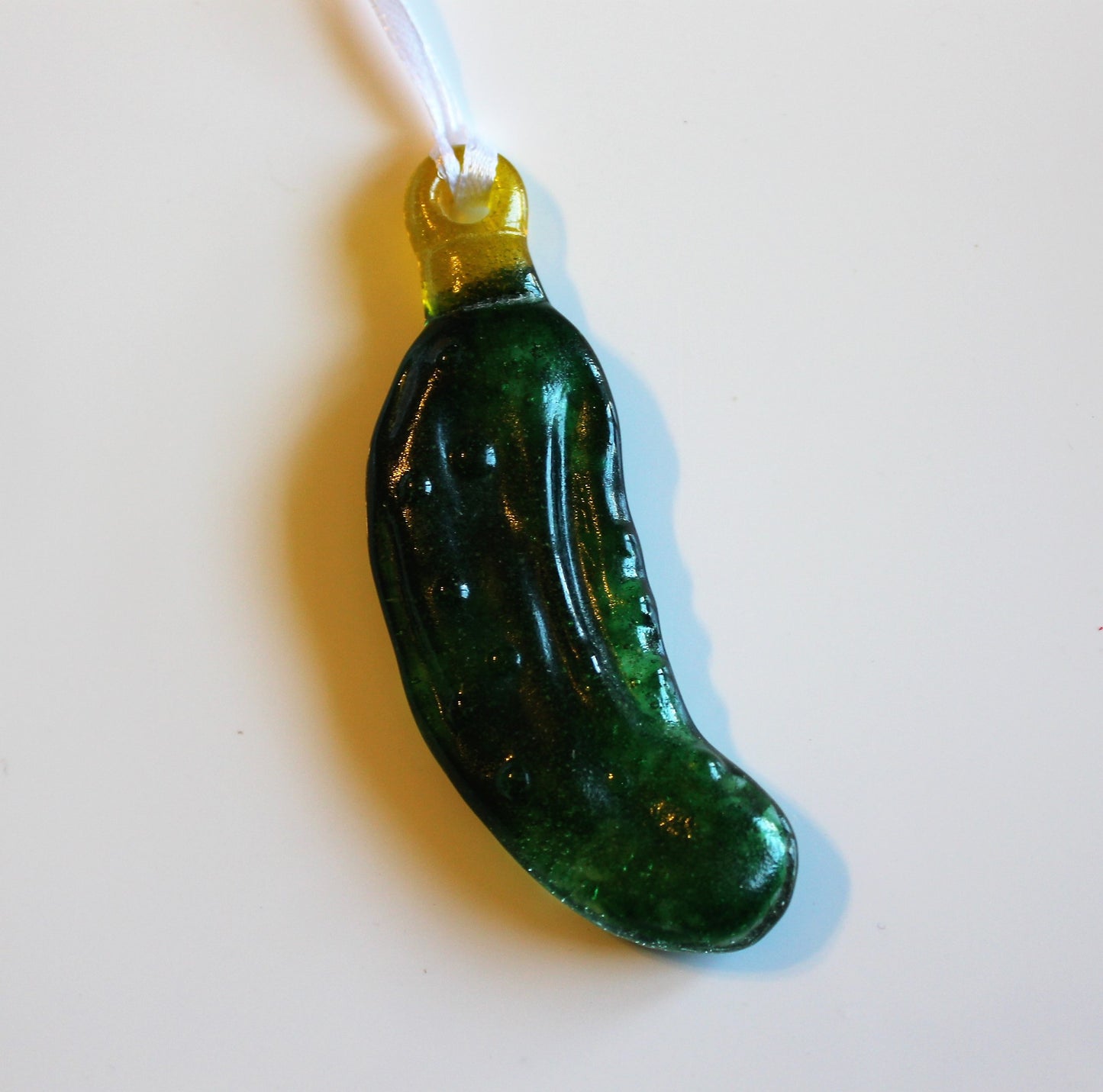 Christmas Pickle, Christmas Tree Ornament, Glass Pickle