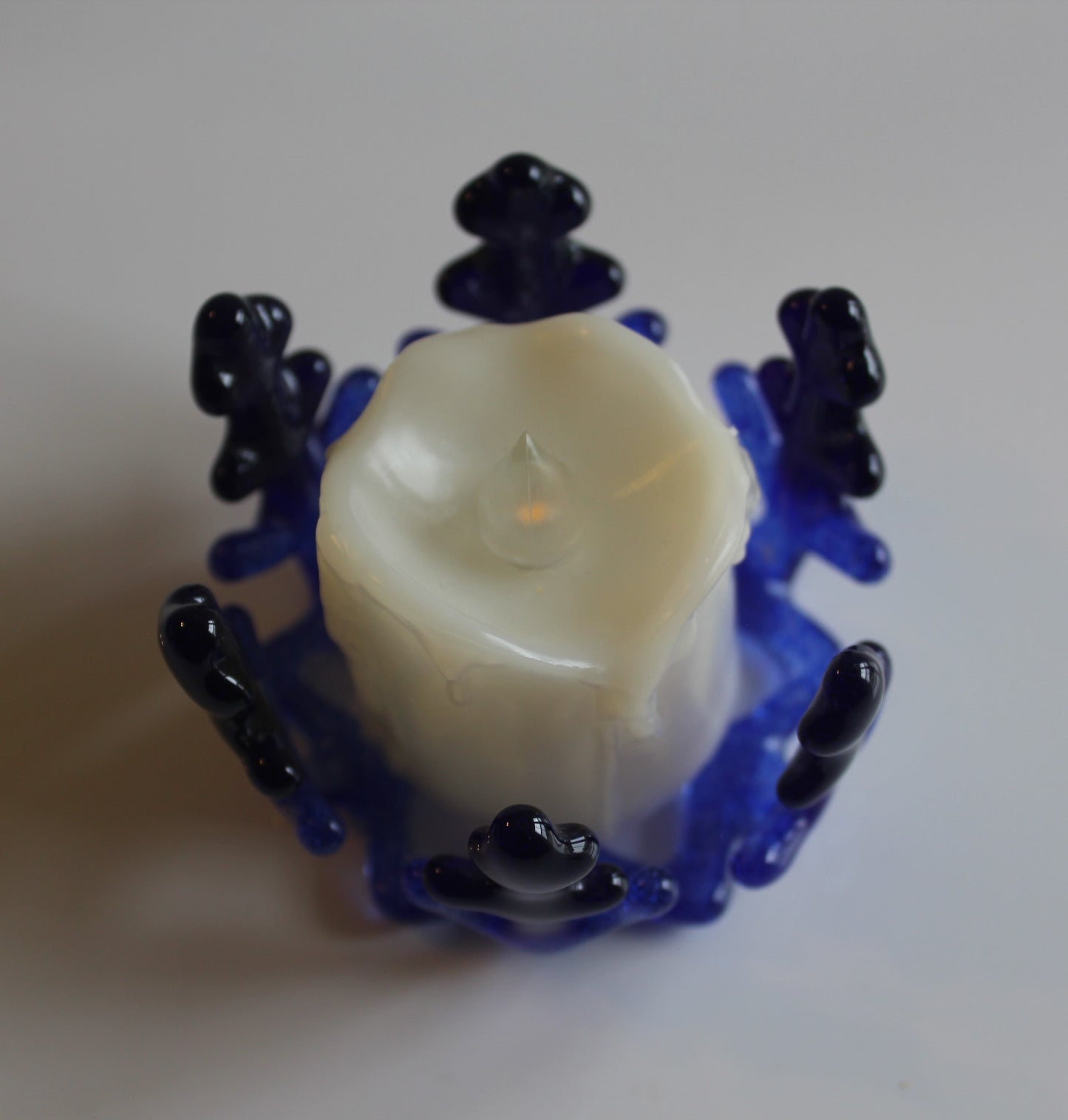 Snowflake Glass Votive Candle Holder, Winter Votive, Christmas Center Piece, Teacher Gift, With Battery Operated LED Votive Candles