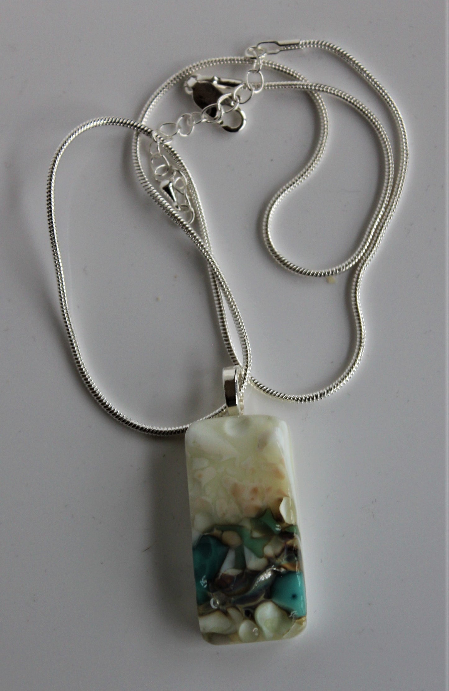 Vanilla Cream Glass Pendant