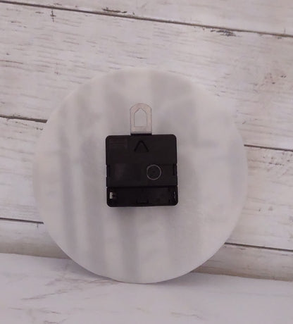 Fused Glass Aspen Birch Clock