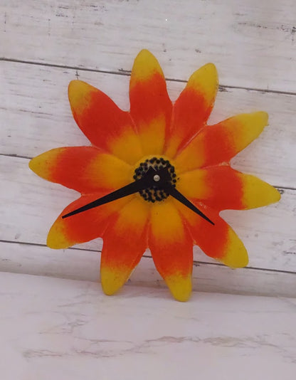 Fused Glass Flower Clock