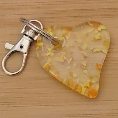 Fused Glass Heart Keychain Wholesale