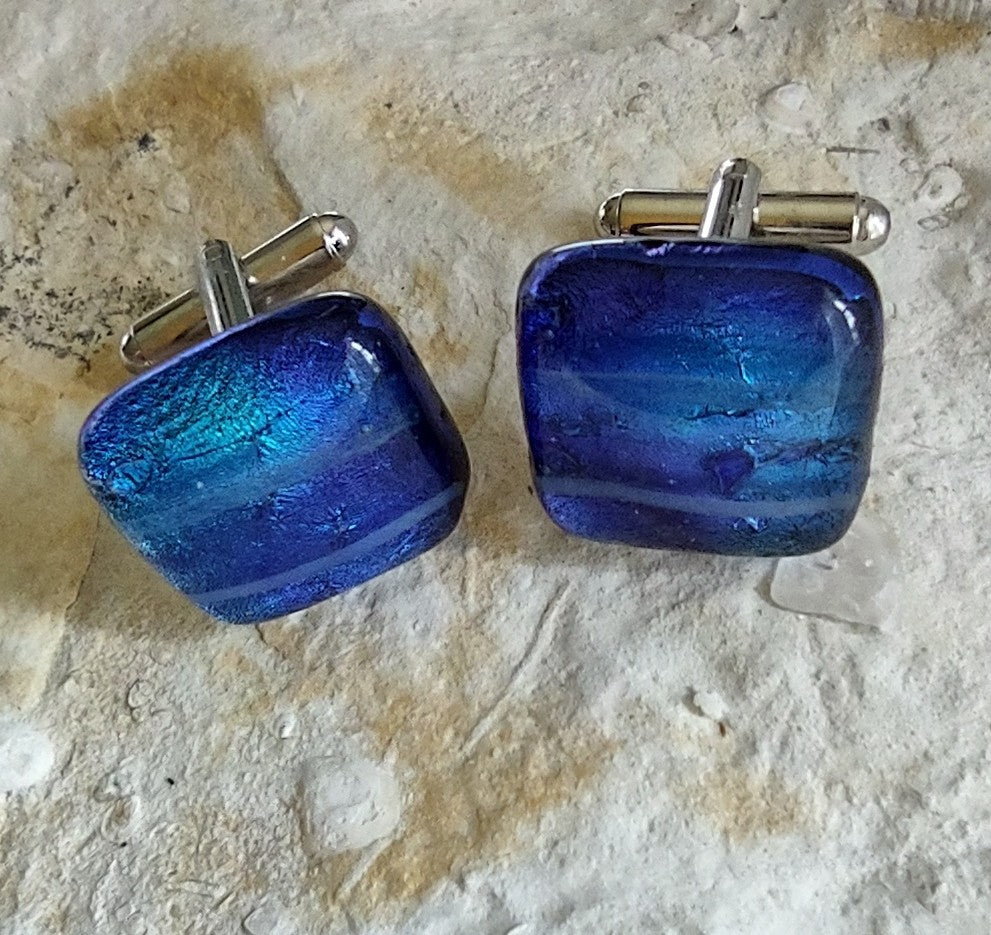 Dichroic Glass Cufflinks Wholesale