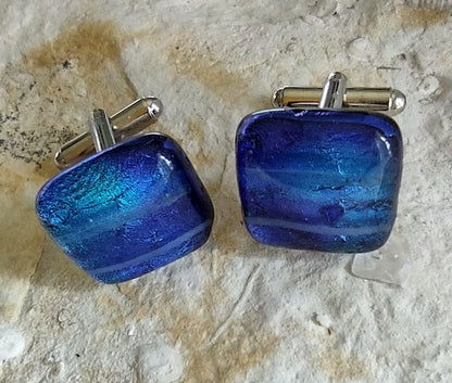 Dichroic Glass Cufflinks Wholesale